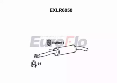 EUROFLO exlr6050 -  Глушитель выхлопных газов конечный