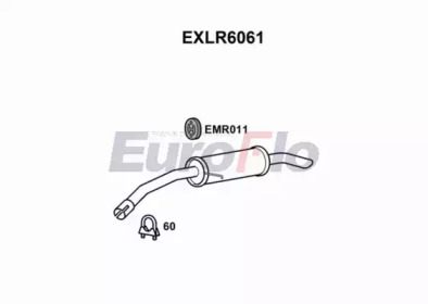 EUROFLO exlr6061 -  Глушитель выхлопных газов конечный