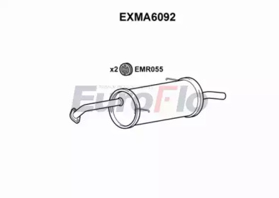 EUROFLO exma6092 -  Глушитель выхлопных газов конечный