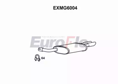 EUROFLO exmg6004 -  Глушитель выхлопных газов конечный