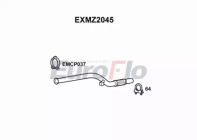 EUROFLO exmz2045 -  Труба выхлопного газа