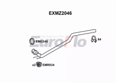 EUROFLO exmz2046 -  Труба выхлопного газа