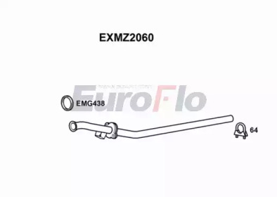 EUROFLO exmz2060 -  Труба выхлопного газа