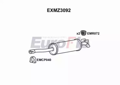 EUROFLO exmz3092 -  Глушитель выхлопных газов конечный