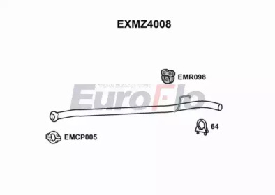 EUROFLO exmz4008 -  Труба выхлопного газа