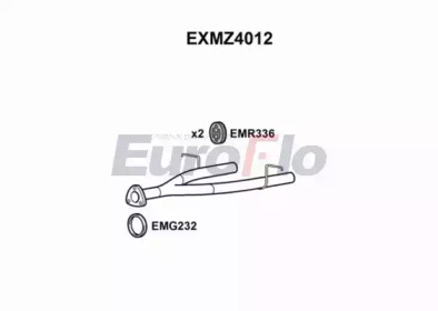 EUROFLO exmz4012 -  Труба выхлопного газа