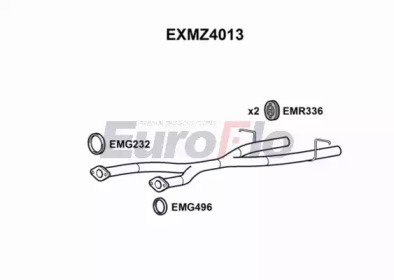 EUROFLO exmz4013 -  Труба выхлопного газа