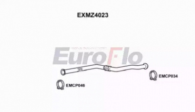 EUROFLO exmz4023 -  Труба выхлопного газа