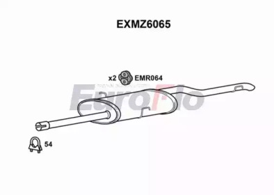 EUROFLO exmz6065 -  Глушитель выхлопных газов конечный