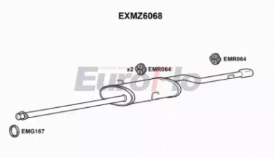 EUROFLO exmz6068 -  Глушитель выхлопных газов конечный