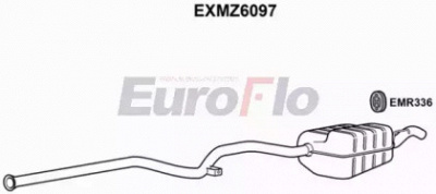 EUROFLO exmz6097 -  Глушитель выхлопных газов конечный