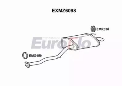 EUROFLO exmz6098 -  Глушитель выхлопных газов конечный