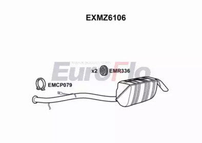 EUROFLO exmz6106 -  Глушитель выхлопных газов конечный