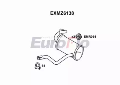 EUROFLO exmz6138 -  Глушитель выхлопных газов конечный