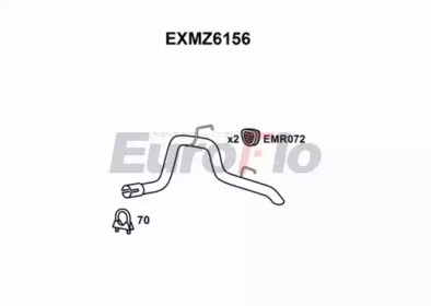 EUROFLO exmz6156 -  Насадка выпускной трубы
