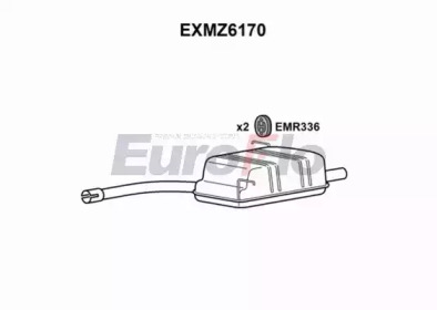 EUROFLO exmz6170 -  Глушитель выхлопных газов конечный