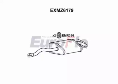 EUROFLO exmz6179 -  Глушитель выхлопных газов конечный
