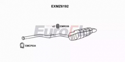 EUROFLO exmz6192 -  Глушитель выхлопных газов конечный
