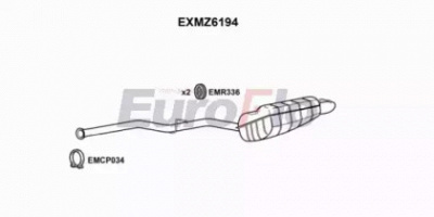 EUROFLO exmz6194 -  Глушитель выхлопных газов конечный