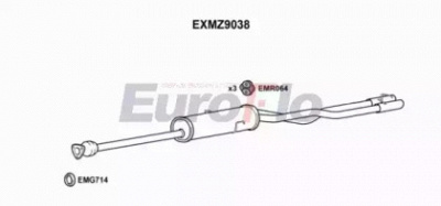 EUROFLO exmz9038 -  Средний / конечный глушитель ОГ