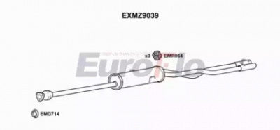EUROFLO exmz9039 -  Средний / конечный глушитель ОГ