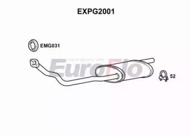 EUROFLO expg2001 -  Труба выхлопного газа