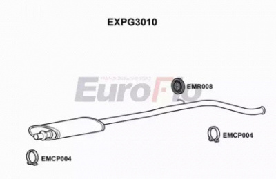 EUROFLO expg3010 -  Средний глушитель выхлопных газов