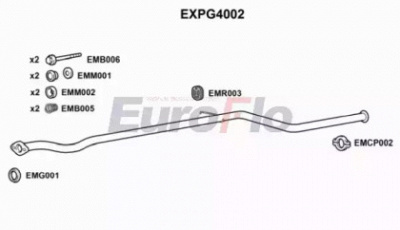 EUROFLO expg4002 -  Труба выхлопного газа