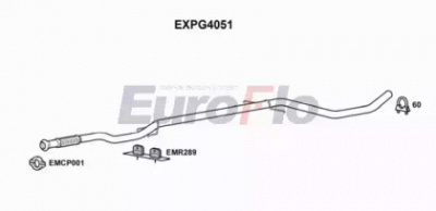 EUROFLO expg4051 - Труба выхлопного газа