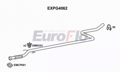 EUROFLO expg4062 -  Труба выхлопного газа