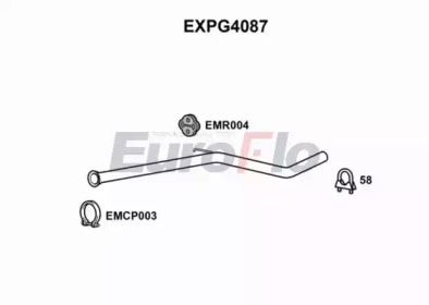EUROFLO expg4087 -  Труба выхлопного газа