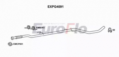 EUROFLO expg4091 -  Труба выхлопного газа