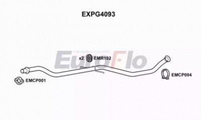 EUROFLO expg4093 - Труба выхлопного газа