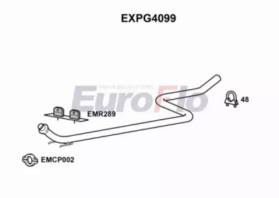 EUROFLO expg4099 - Труба выхлопного газа