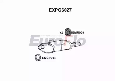 EUROFLO expg6027 -  Глушитель выхлопных газов конечный