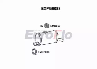 EUROFLO expg6088 -  Глушитель выхлопных газов конечный
