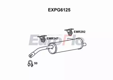 EUROFLO expg6125 -  Глушитель выхлопных газов конечный