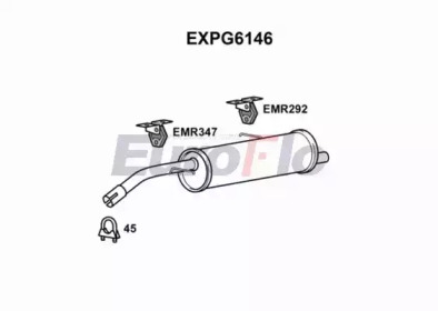 EUROFLO expg6146 -  Глушитель выхлопных газов конечный