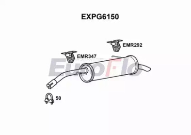EUROFLO expg6150 -  Глушитель выхлопных газов конечный