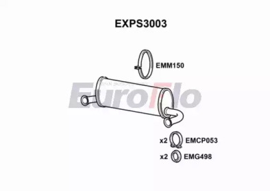 EUROFLO exps3003 -  Средний глушитель выхлопных газов
