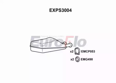 EUROFLO exps3004 -  Средний глушитель выхлопных газов