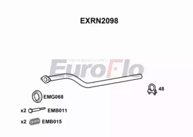 EUROFLO exrn2098 -  Труба выхлопного газа