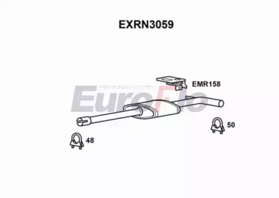 EUROFLO exrn3059 -  Средний глушитель выхлопных газов