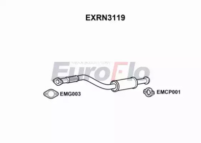EUROFLO exrn3119 -  Средний глушитель выхлопных газов