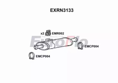 EUROFLO exrn3133 -  Средний глушитель выхлопных газов
