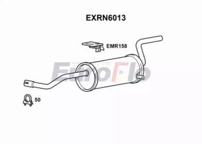 EUROFLO exrn6013 -  Глушитель выхлопных газов конечный