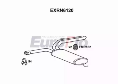 EUROFLO exrn6120 -  Глушитель выхлопных газов конечный
