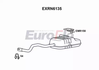 EUROFLO exrn6135 -  Глушитель выхлопных газов конечный