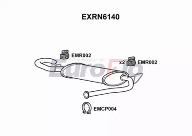EUROFLO exrn6140 -  Глушитель выхлопных газов конечный