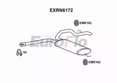 EUROFLO exrn6172 -  Глушитель выхлопных газов конечный